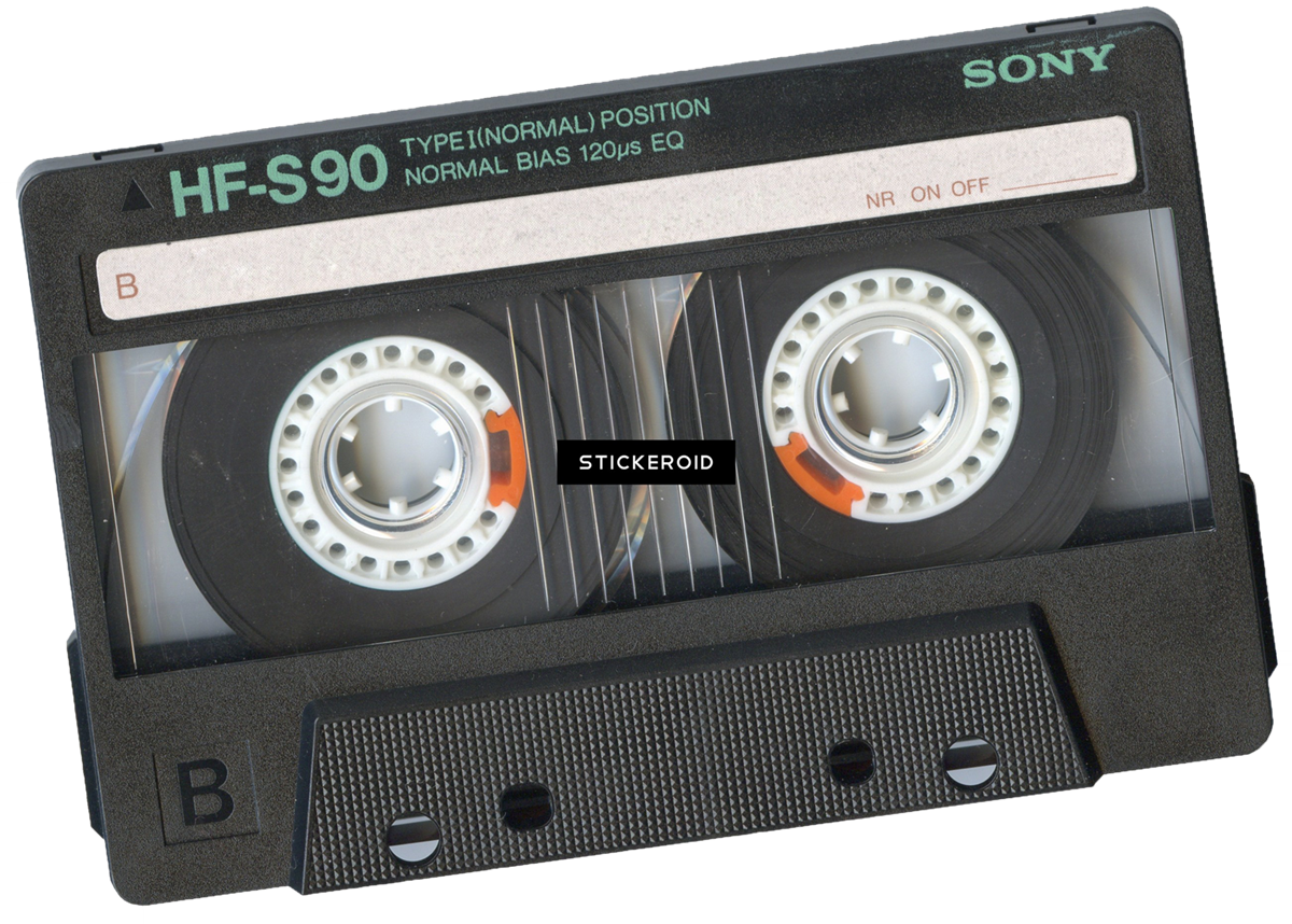 Vintage Sony Audio Cassette H F S90 PNG