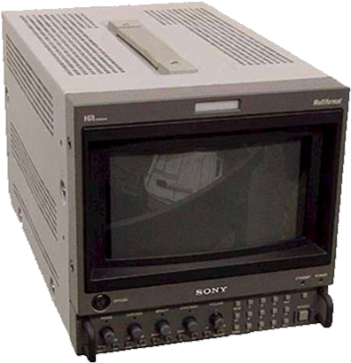 Vintage Sony C R T Monitor PNG
