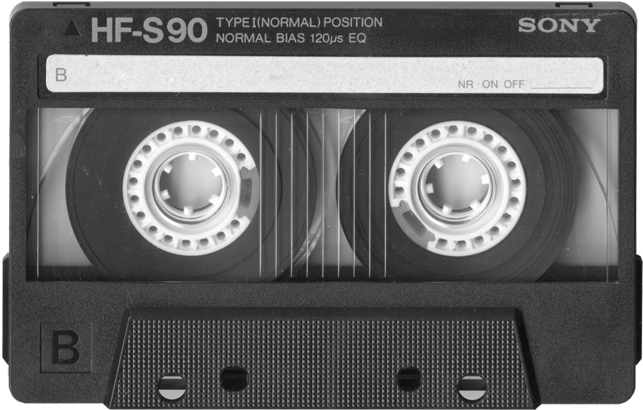 Vintage Sony Cassette Tape H F S90 PNG