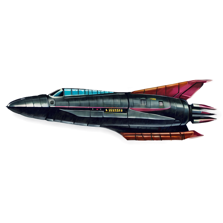 Download Vintage Spaceship Drawing Png 64 | Wallpapers.com