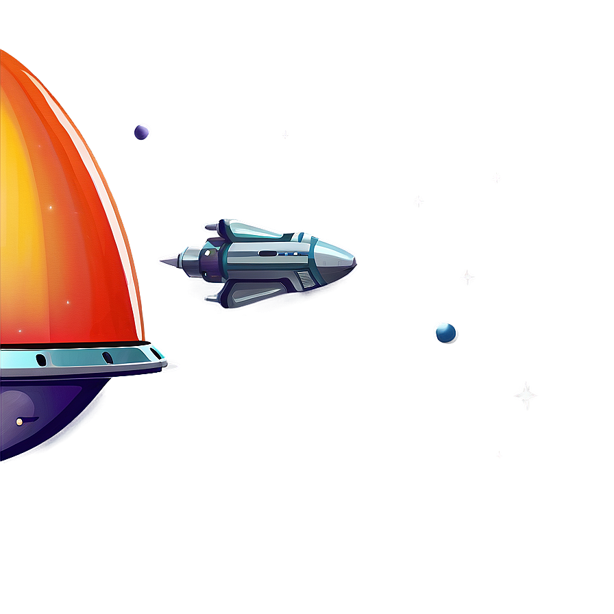 Download Vintage Spaceship Drawing Png Oei14 | Wallpapers.com