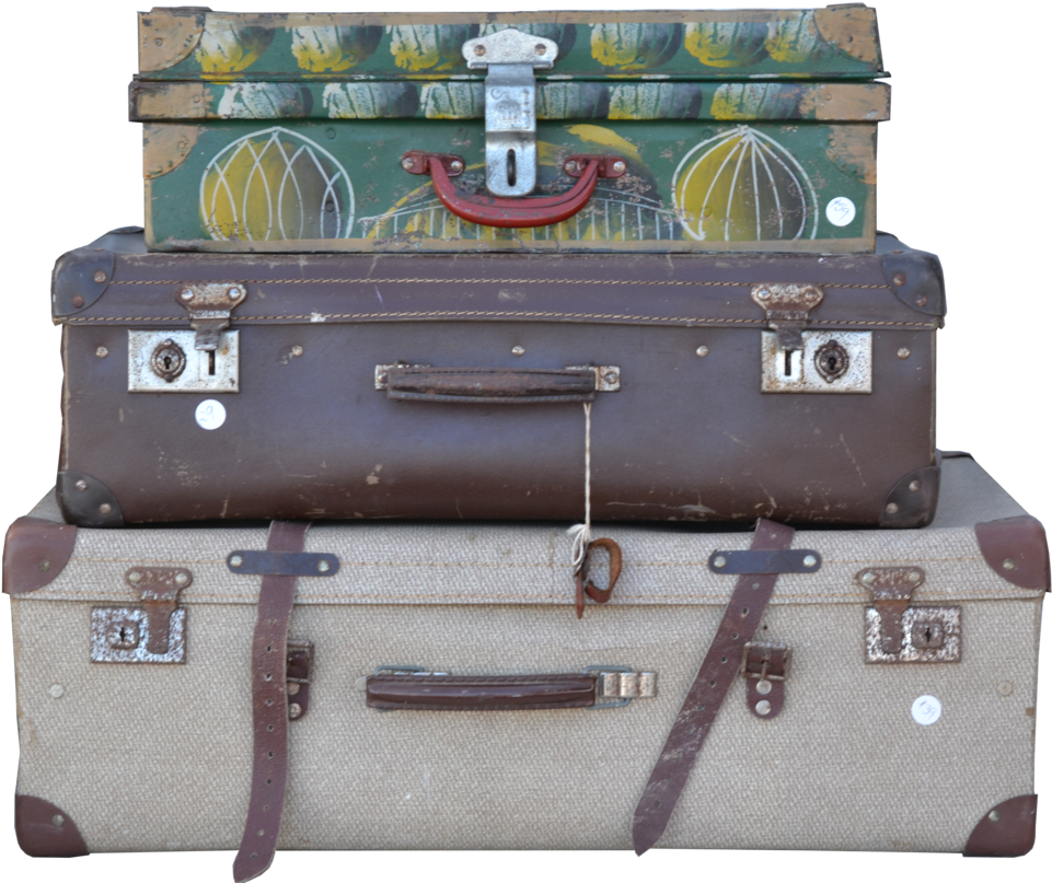 Download Vintage Stacked Suitcases | Wallpapers.com