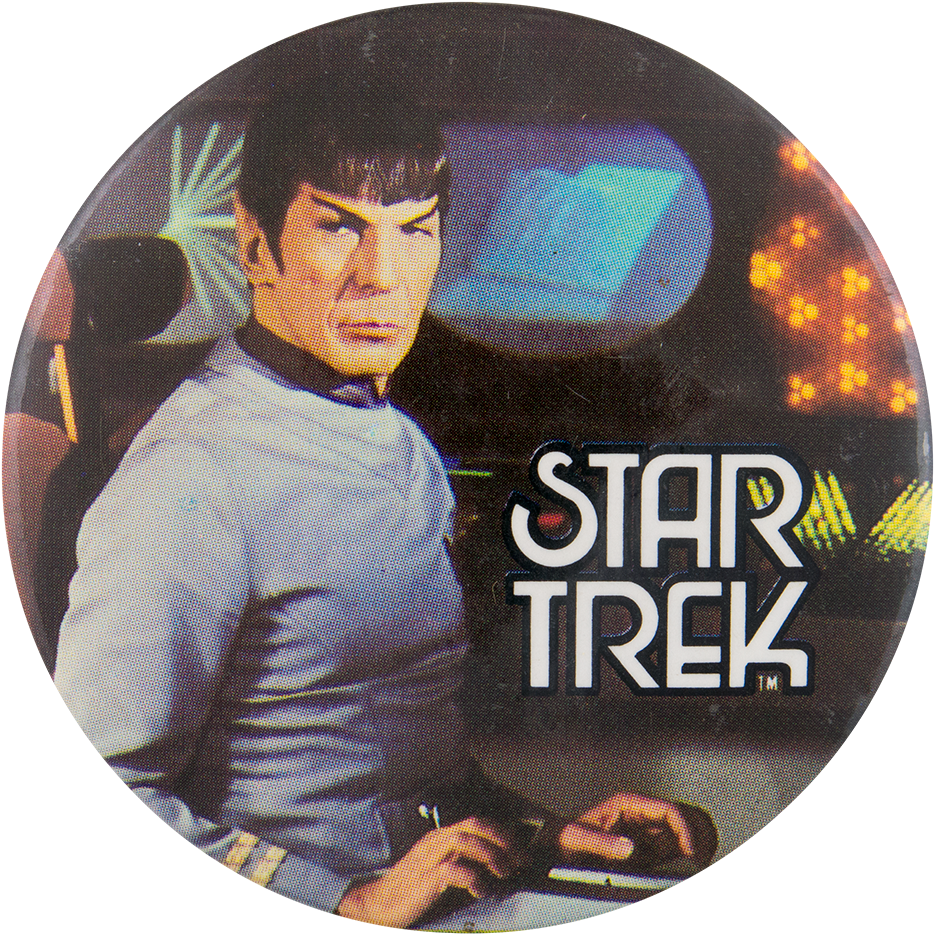 Vintage Star Trek Spock Graphic PNG