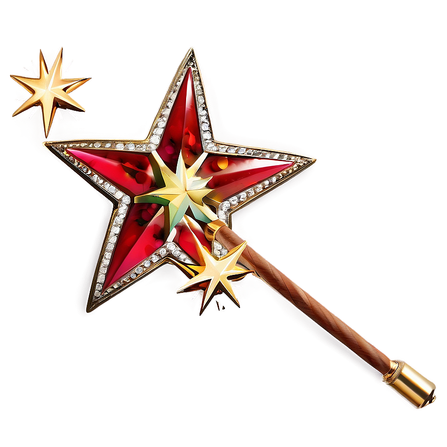 Vintage Star Wand Png 06132024 PNG