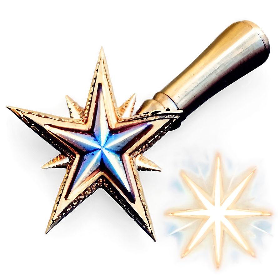 Vintage Star Wand Png 06132024 PNG