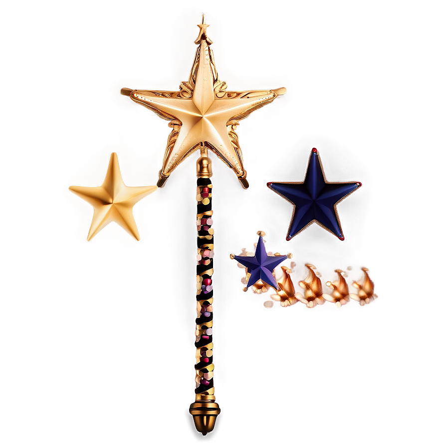 Vintage Star Wand Png Uhf36 PNG