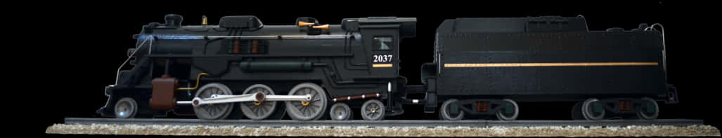 Vintage Steam Locomotive2037 PNG