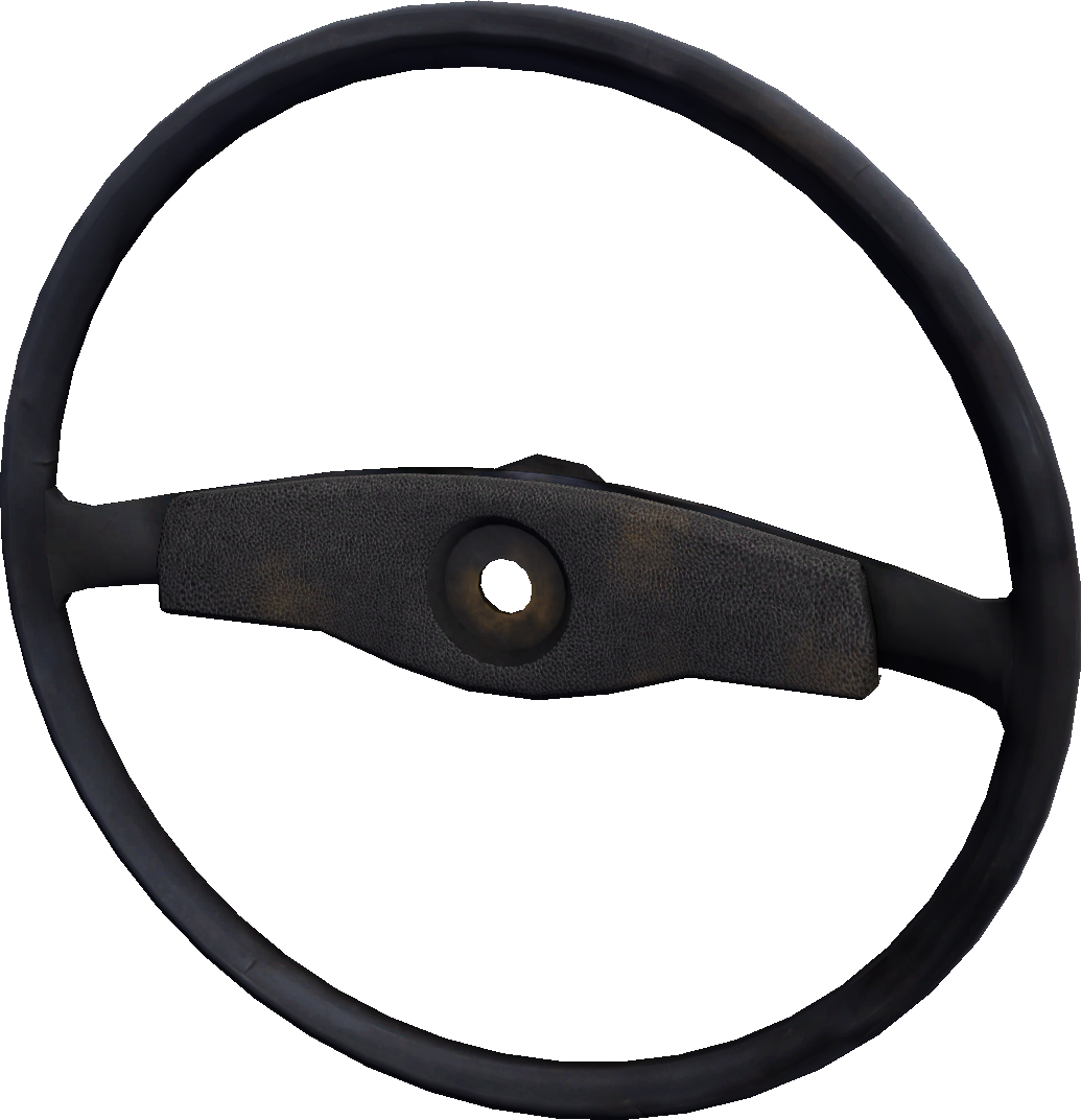 Vintage Steering Wheel Isolated PNG