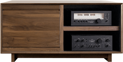 Vintage Stereo Cabinet PNG