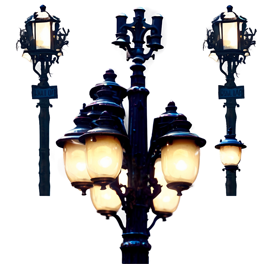 Vintage Street Light Png 05252024 PNG
