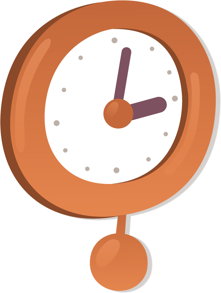 Vintage Style Alarm Clock Illustration PNG