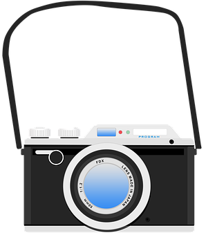 Vintage Style Camera Illustration PNG