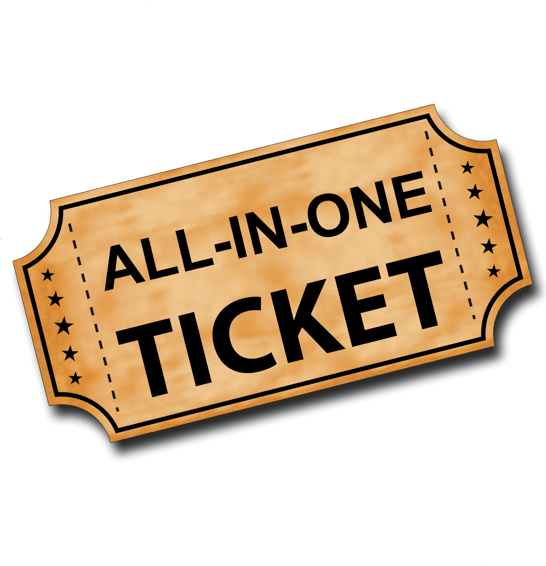 Vintage Style Cinema Ticket PNG