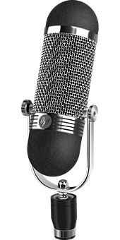 Vintage Style Microphone PNG
