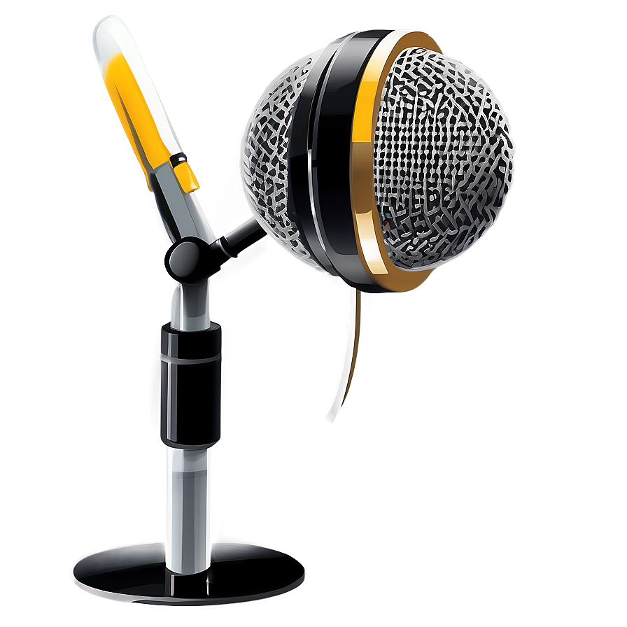 Vintage Style Podcast Microphone Png 69 PNG