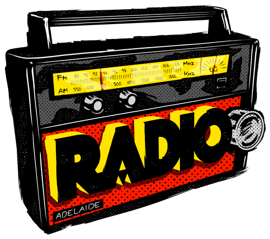 Vintage Style Portable Radio PNG