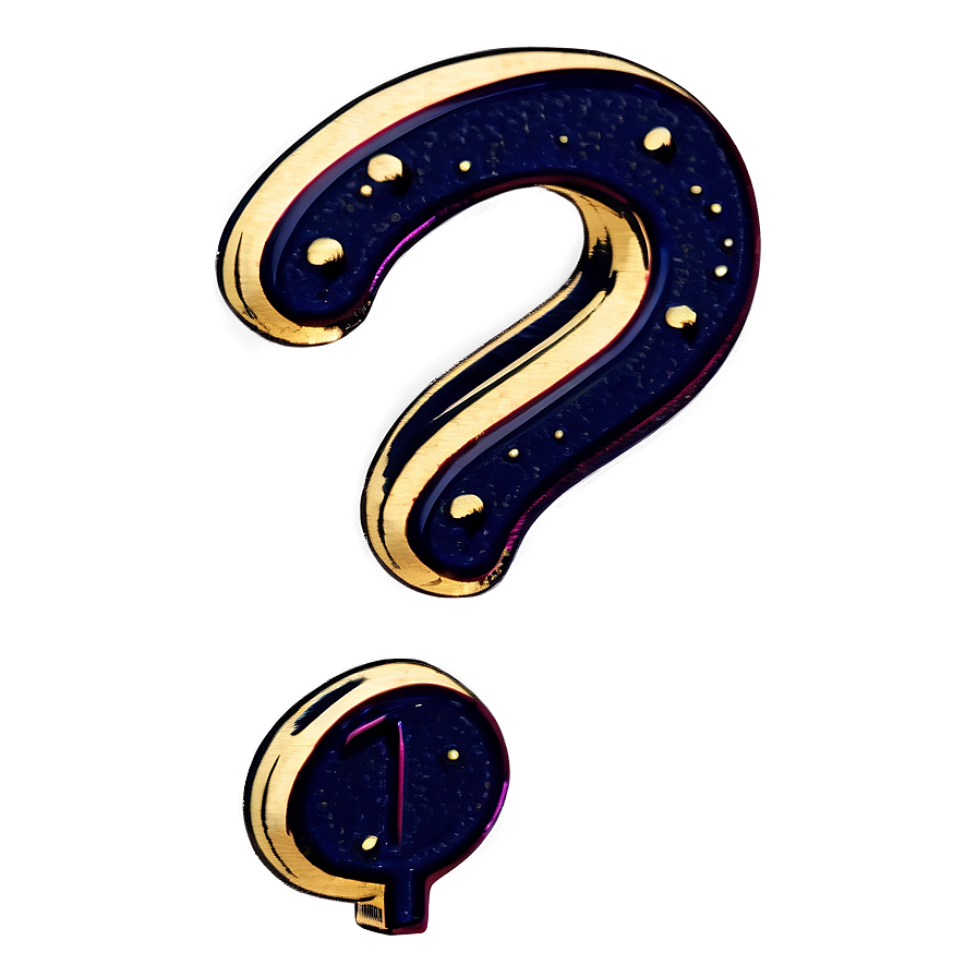 Vintage Style Question Mark Png Env5 PNG