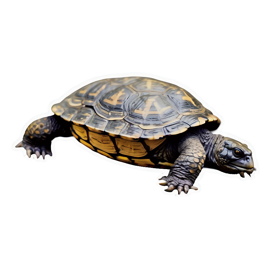 Vintage Style Snapping Turtle Drawing Png 97 PNG