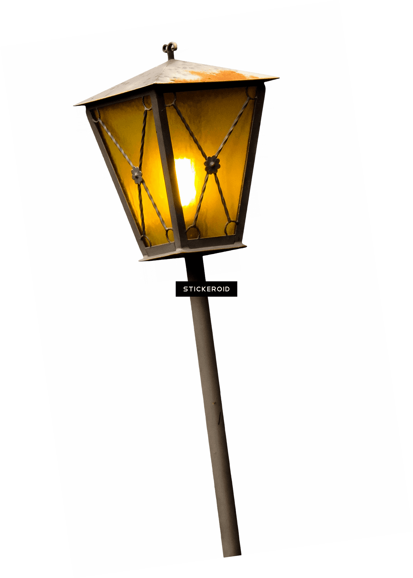 Vintage Style Street Lamp PNG