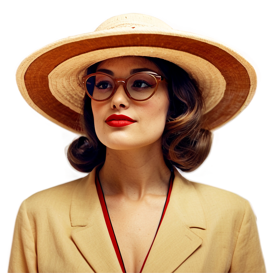 Vintage Style Woman Png Uha PNG