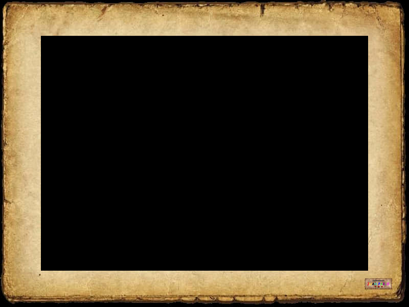 Vintage Styled Blank Frame PNG