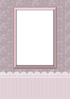 Vintage Styled Empty Frame Wallpaper PNG