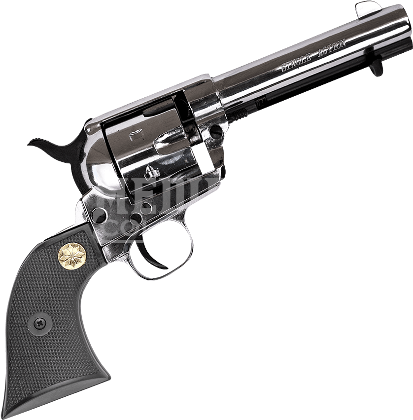 Vintage Styled Revolver Collectible PNG