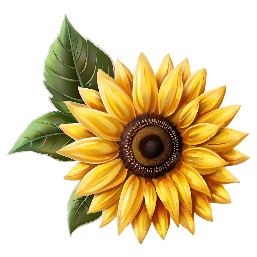 Vintage Sunflower Png Dso PNG