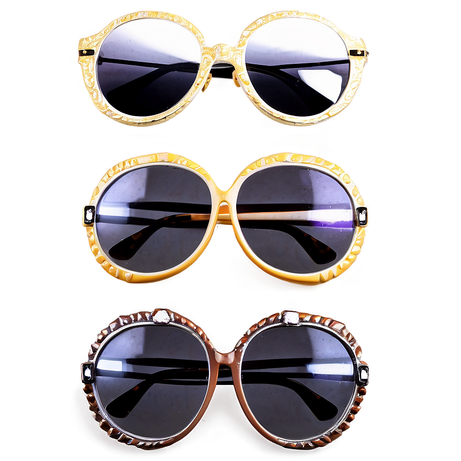 Vintage Sunglasses Style Png Sva PNG