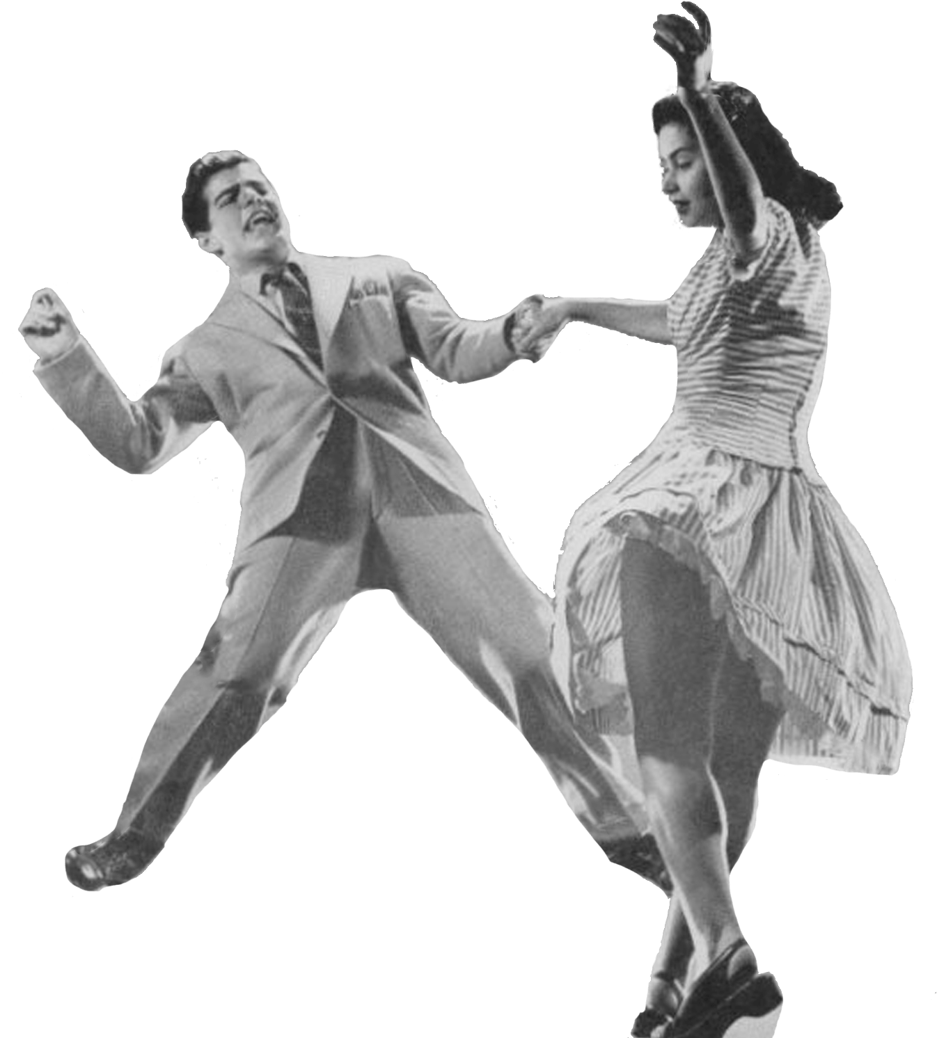 Vintage Swing Dance Moment PNG