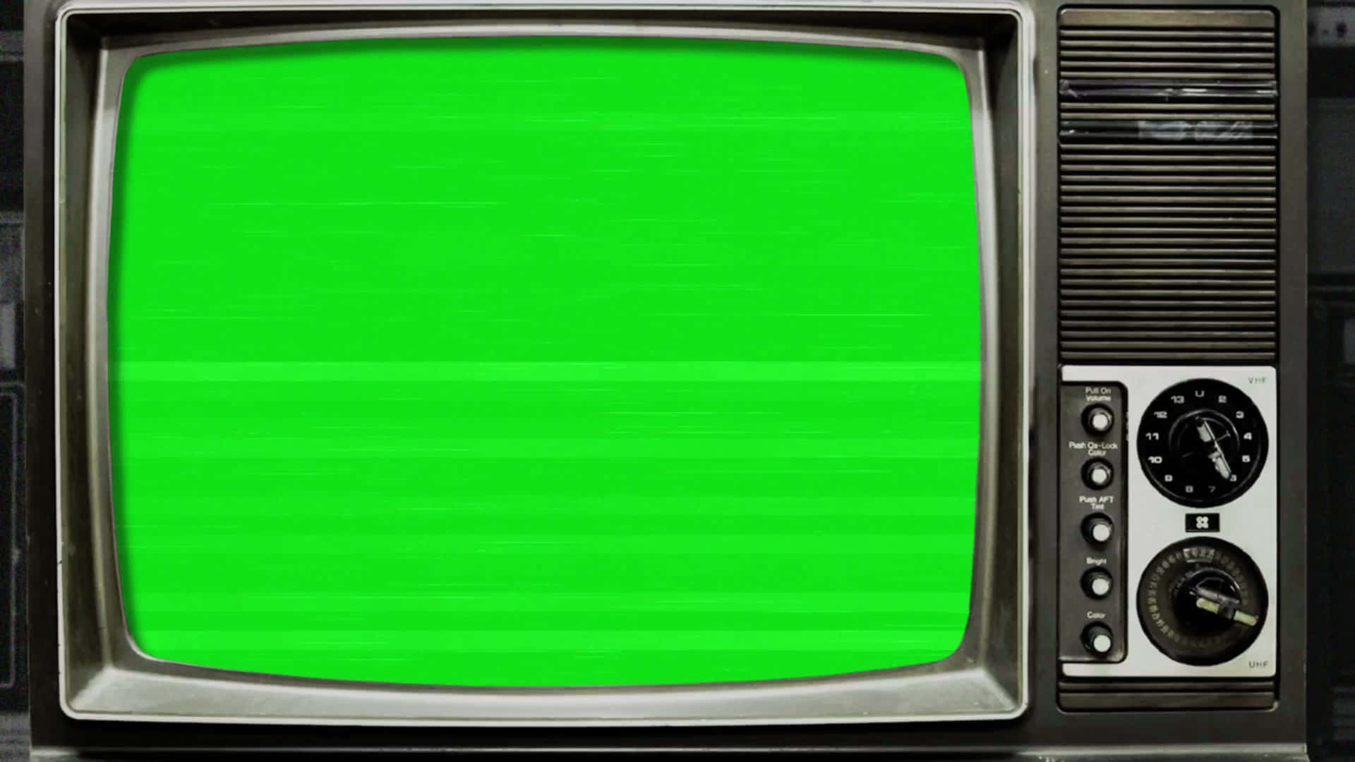 Télévision Vintage Écran Vert Fond d'écran