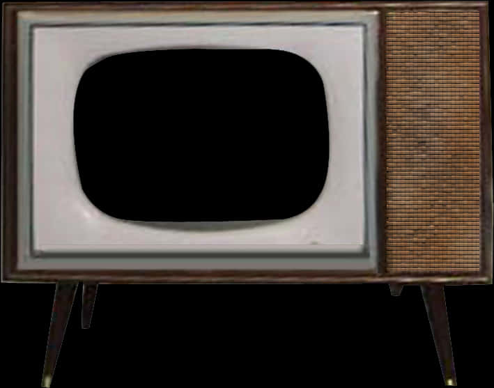 Vintage Television Classic Design PNG