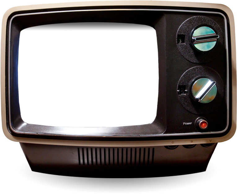 Vintage Television Frame PNG