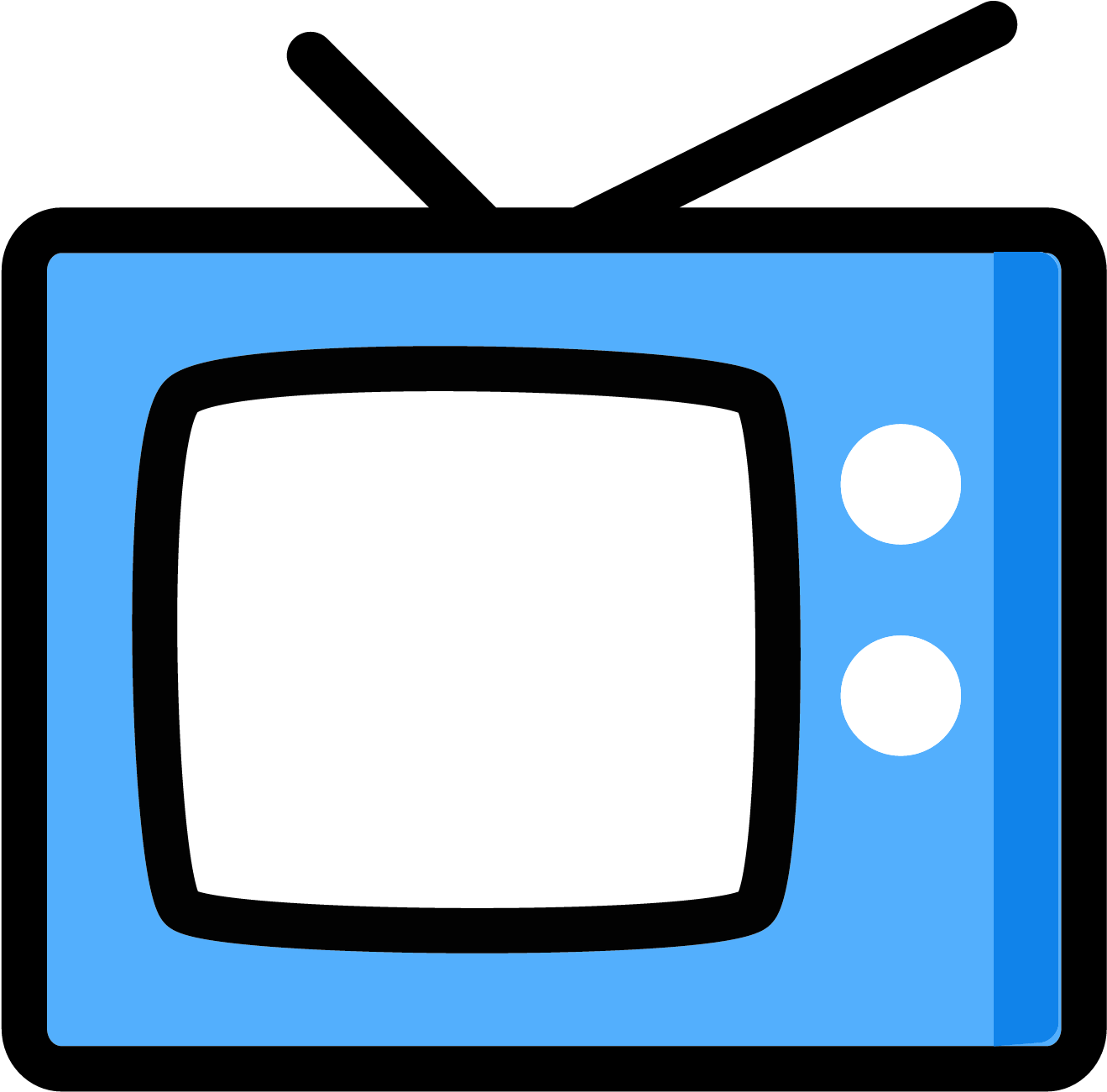 Vintage Television Icon PNG