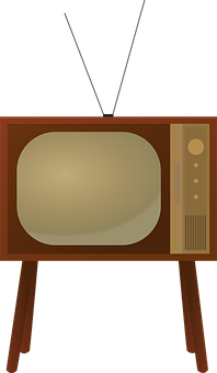 Vintage Television Illustration PNG