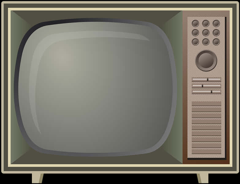 Download Vintage Television Illustration | Wallpapers.com