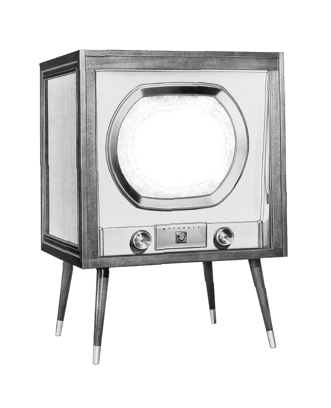 Vintage Television Set Classic Design PNG