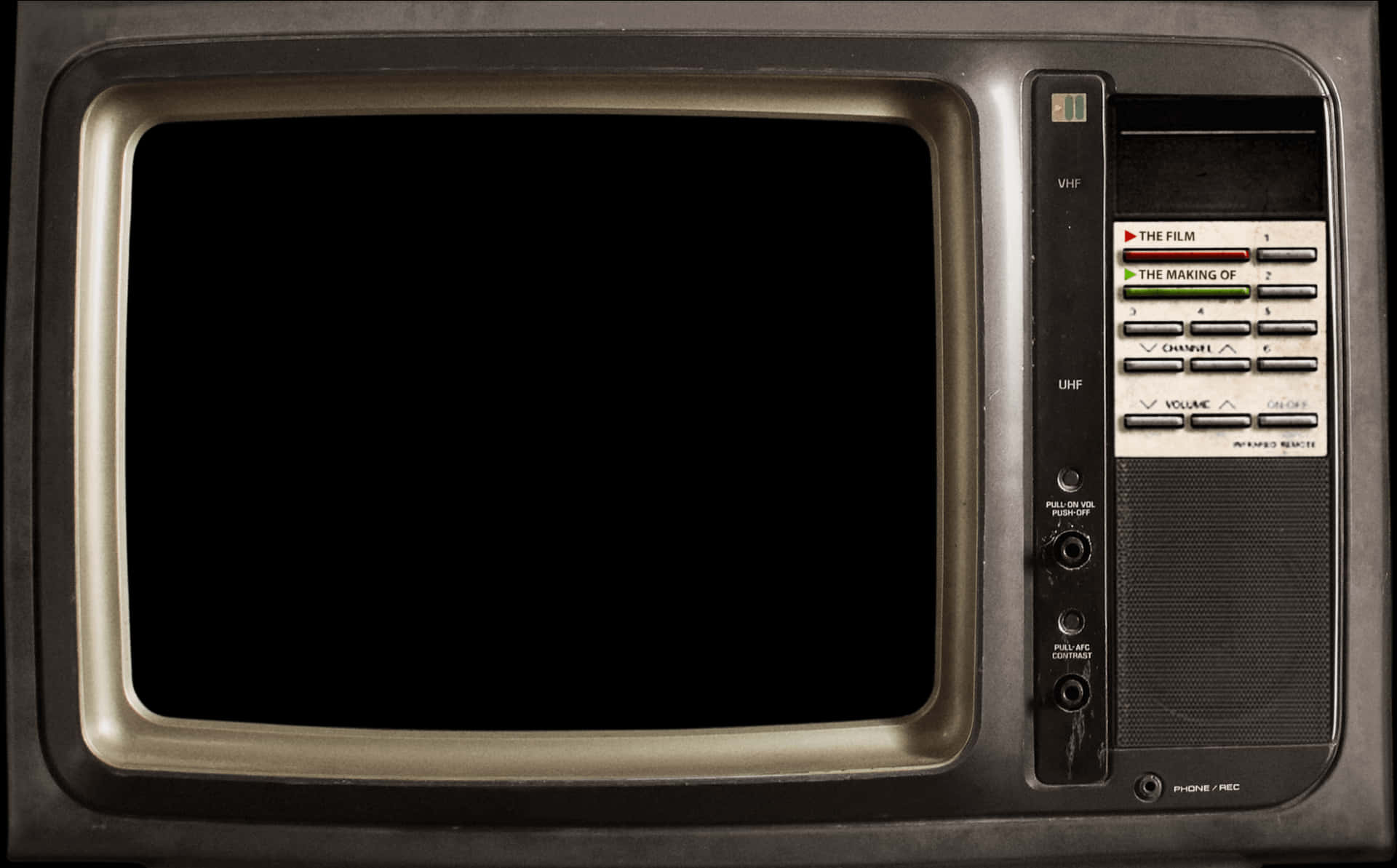 Vintage Television Set PNG