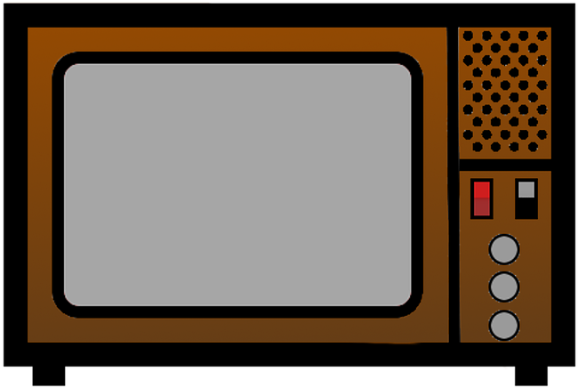 Vintage Television Vector Illustration PNG