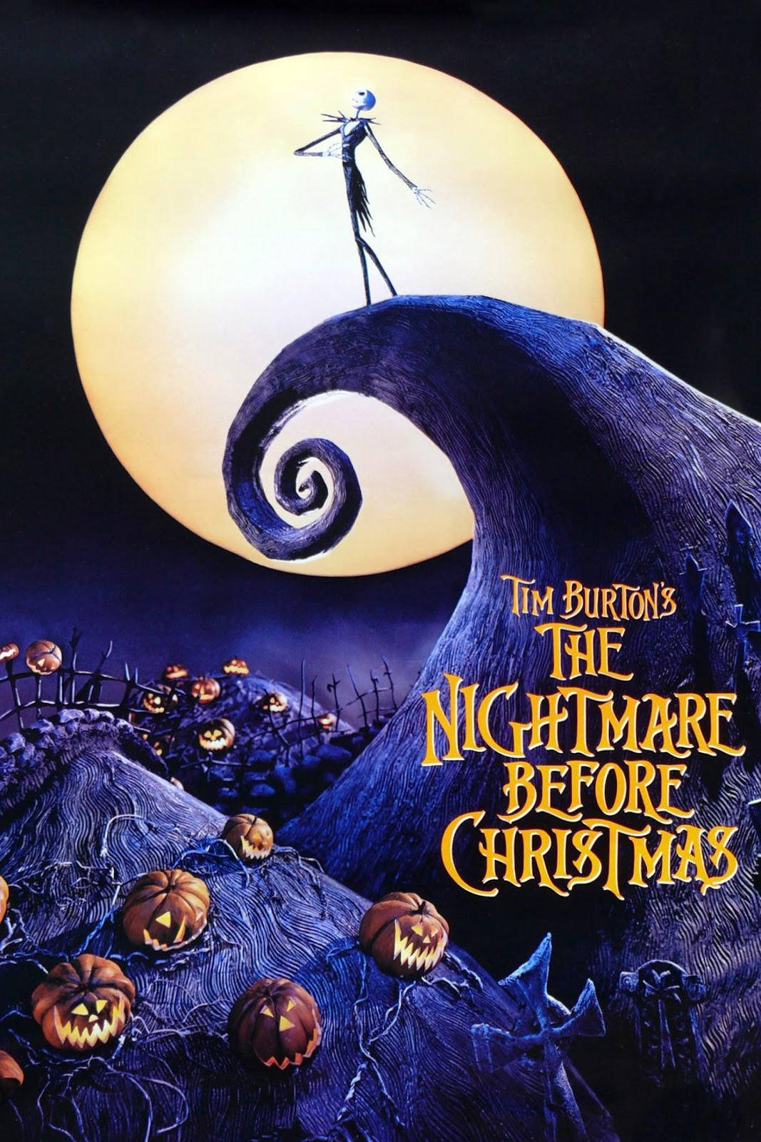 Vintage The Nightmare Before Christmas Poster Wallpaper