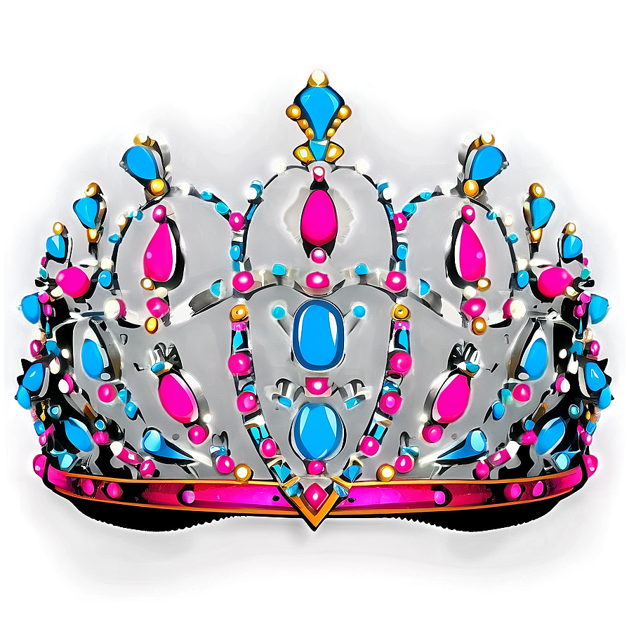 Vintage Tiara Silhouette Png 05252024 PNG