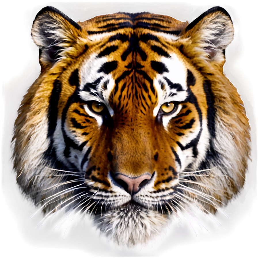 Vintage Tiger Face Portrait Png Rdm PNG