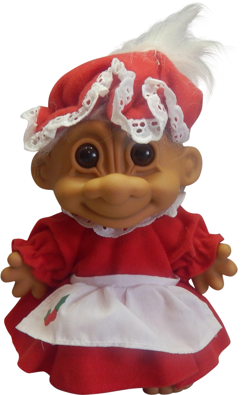 Vintage Troll Dollin Red Dress PNG