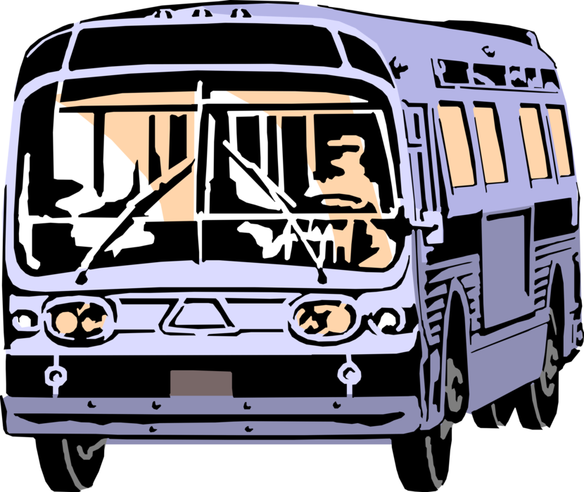 Vintage Trolleybus Illustration PNG