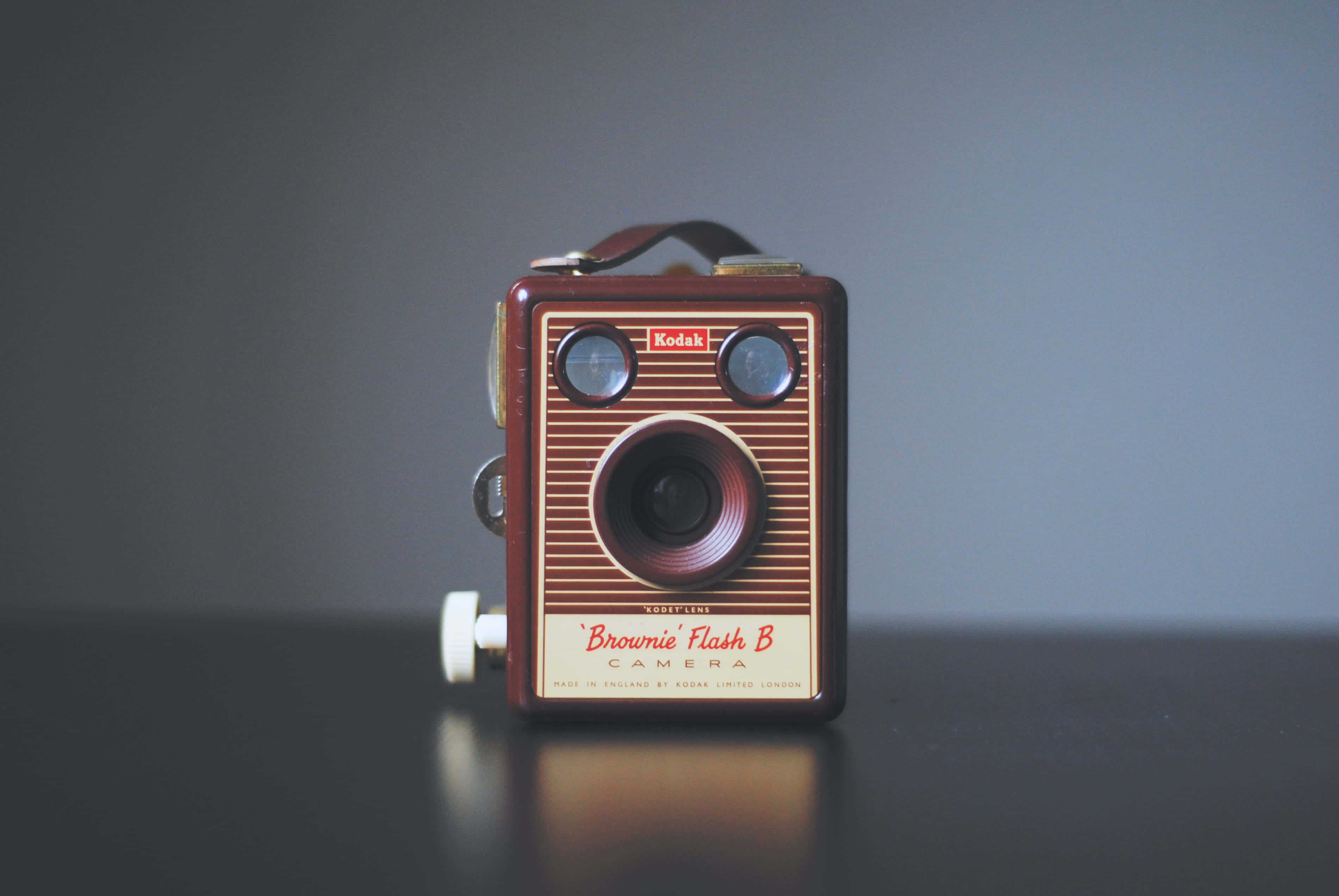 Vintage Turntable On Retro Background Wallpaper