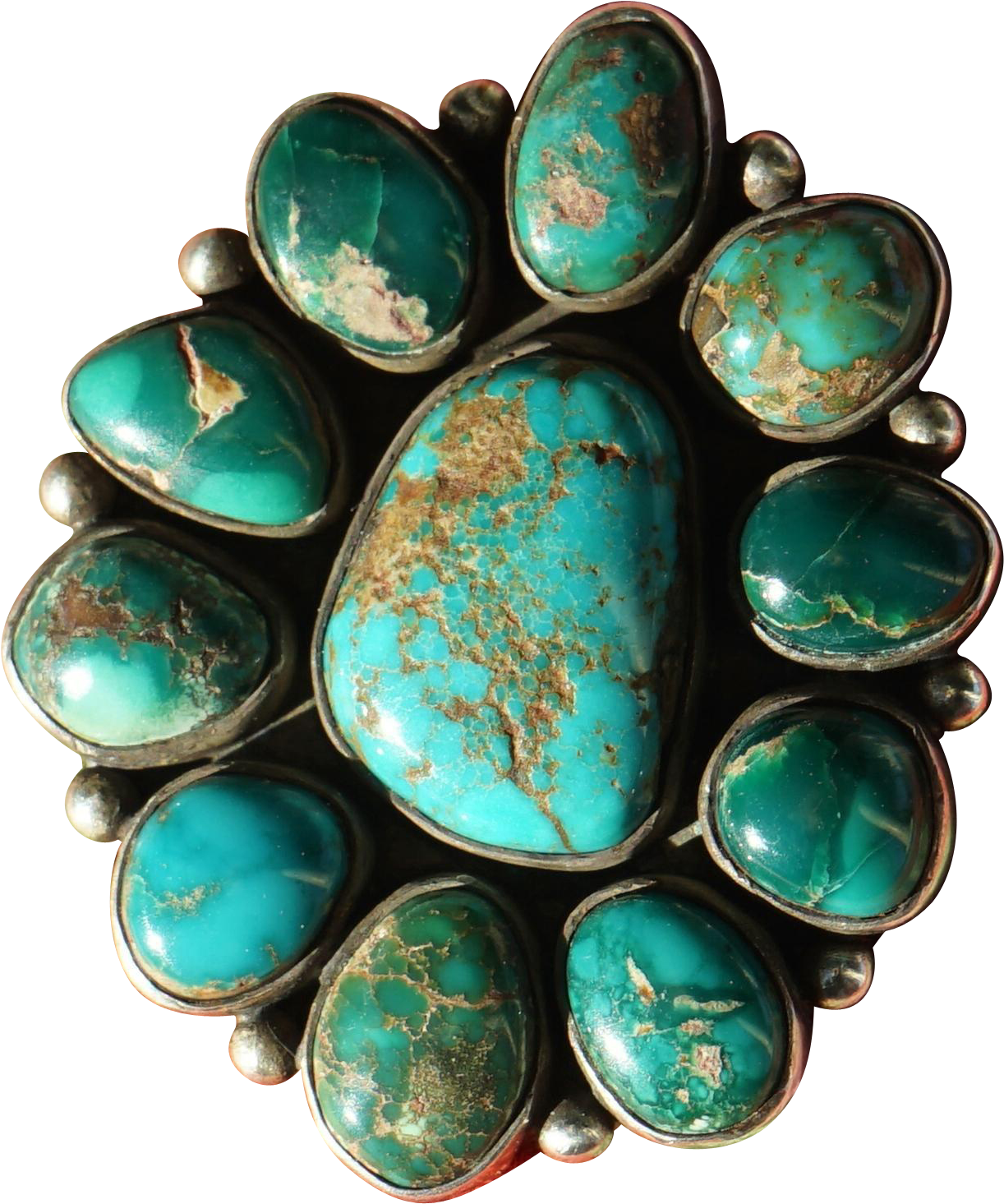 Vintage Turquoise Jewelry Piece PNG