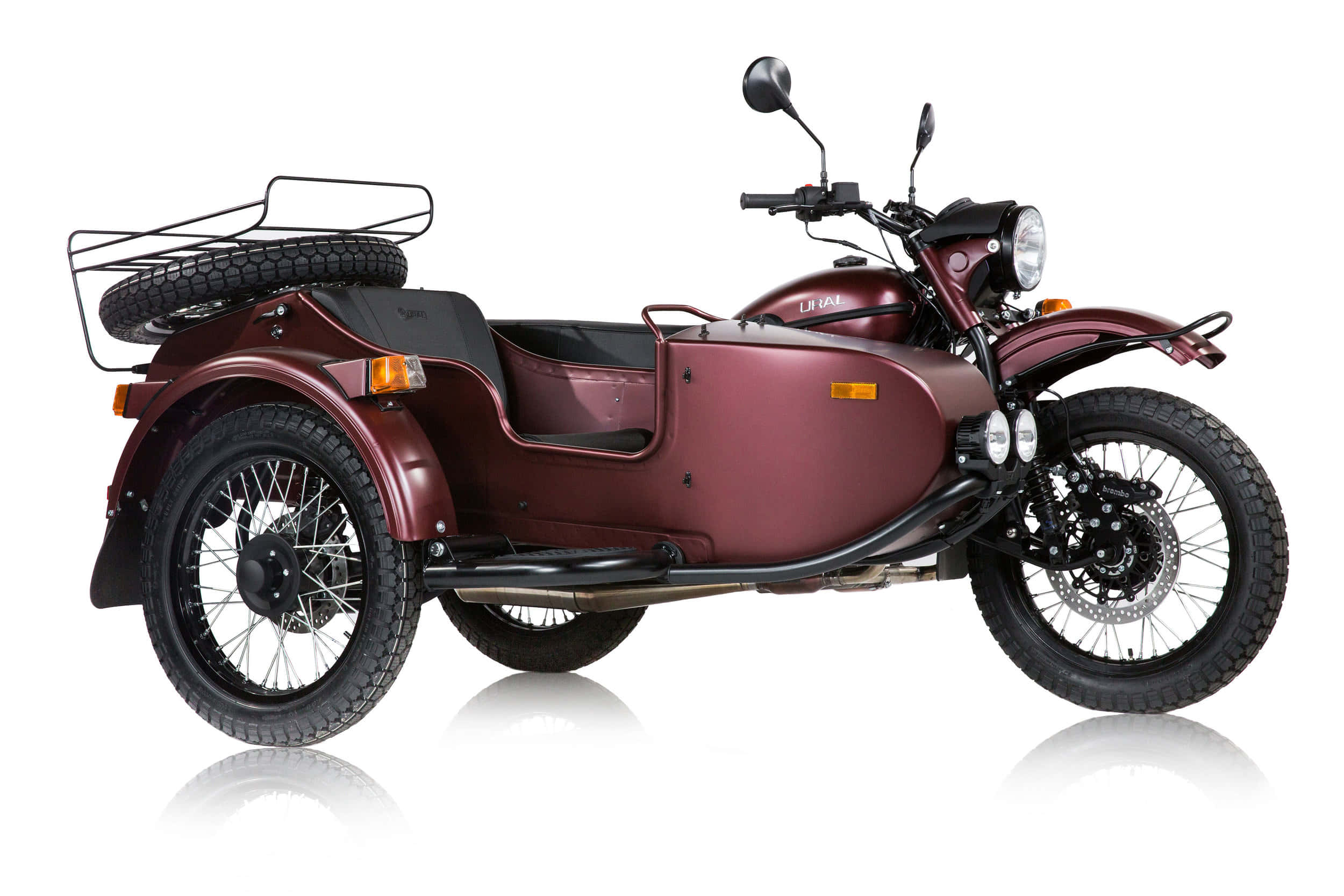 Vintage Ural Motorcycle On A Scenic Adventure Wallpaper