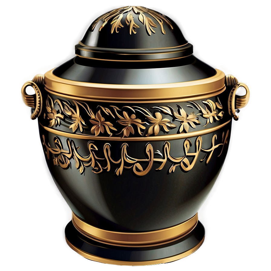 Vintage Urn Design Png Ffr PNG