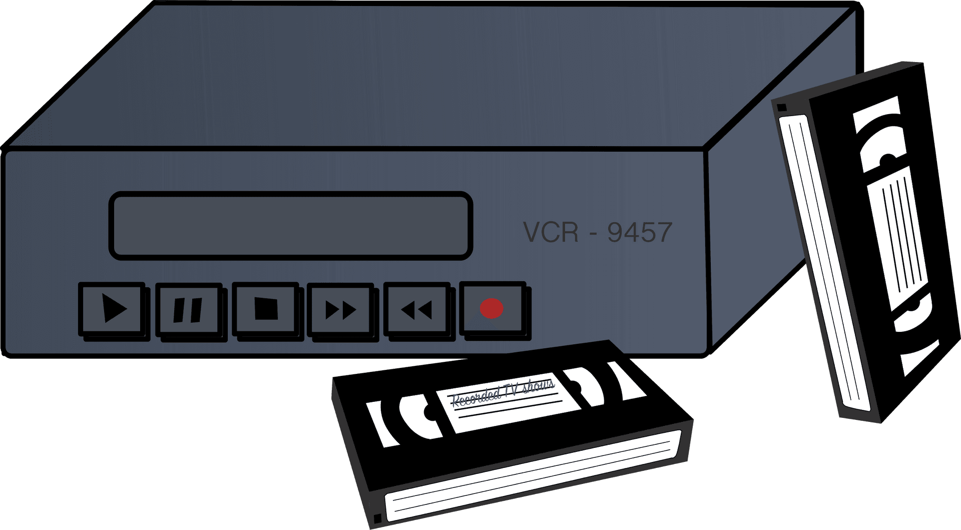 Vintage V C Rand V H S Tapes9457 PNG