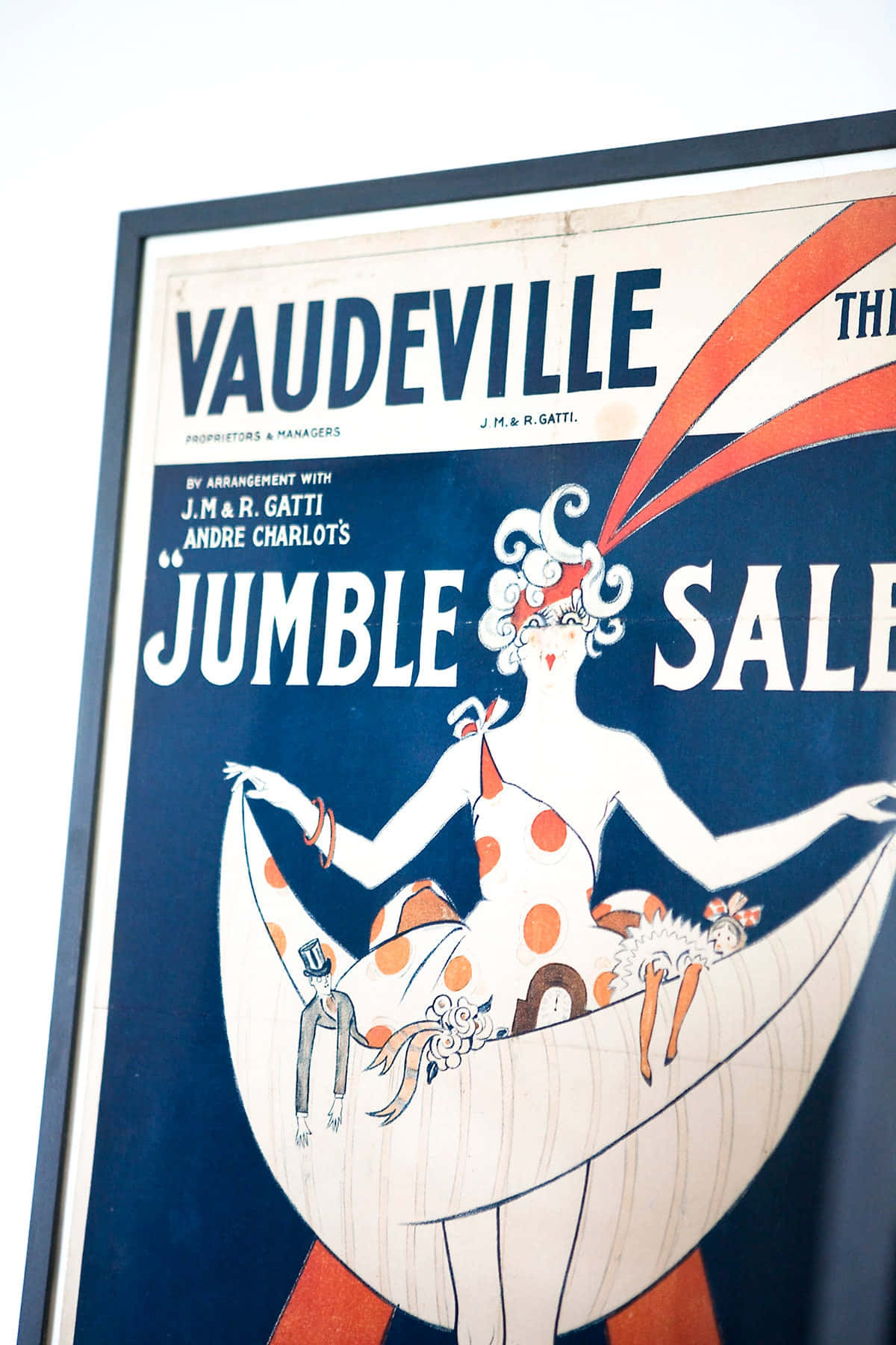 Vintage Vaudeville Jumble Sale Poster Wallpaper